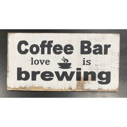 Coffee Bar Love Is Brewing (Country of Manufacture: United States, Color: Coffee)